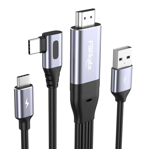 Amazon | HDMI to USB-C 変換ケーブル 2.5m 4K/60Hz L字型 HDMI出力を